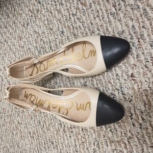 Sam Edelman Women's Cream and Black Shoes